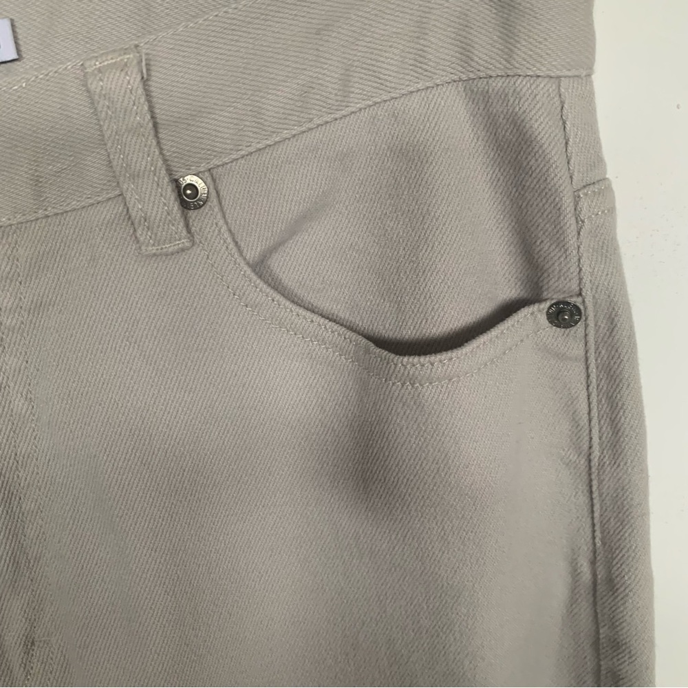 CALVIN KLEIN Barrel Jeans Tapered 5 Pocket Pants Belt Loops Spring Beige Size 10 - Picture 7 of 15